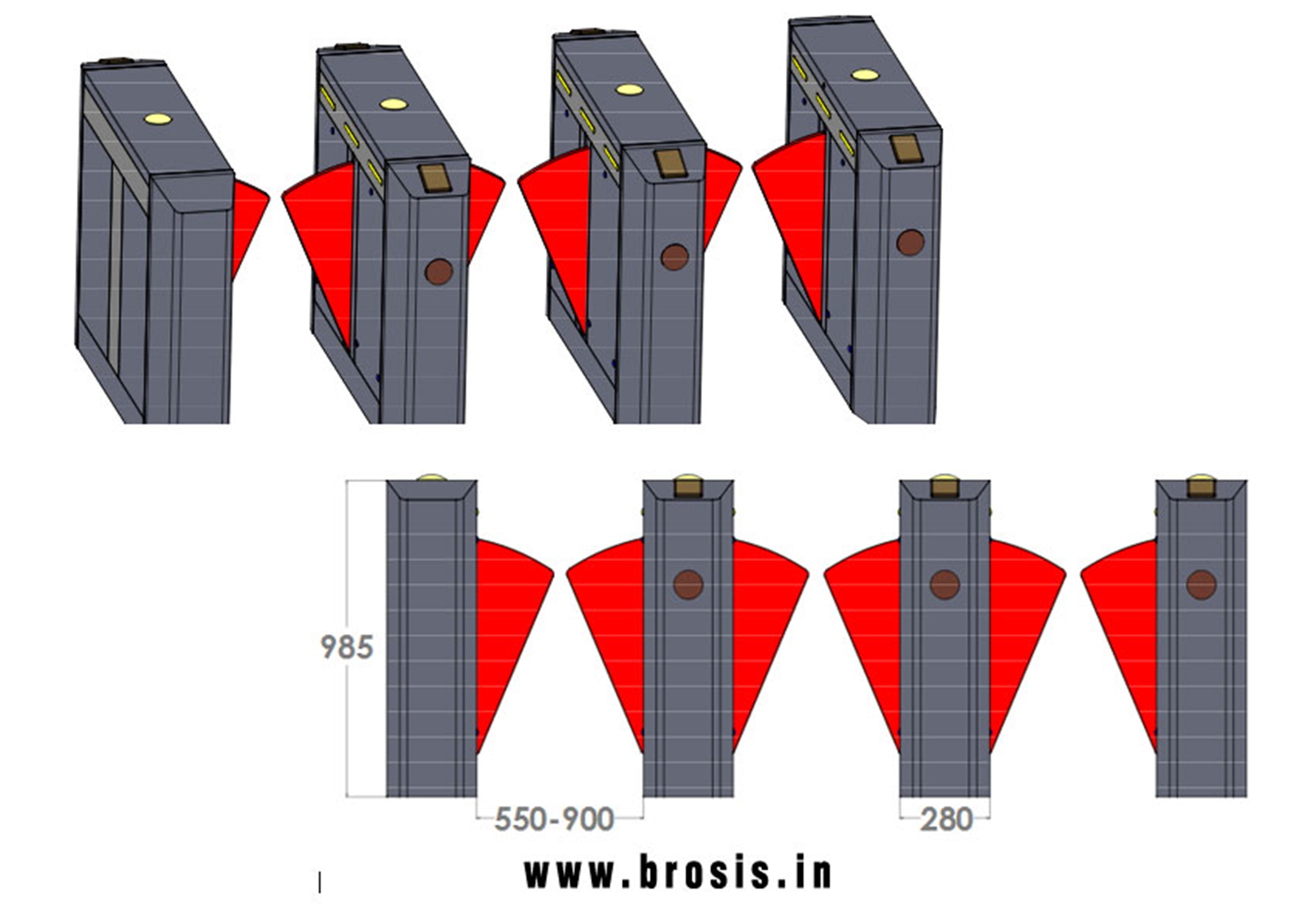 Flap Barriers manufacturers exporters in India Punjab Ludhiana
