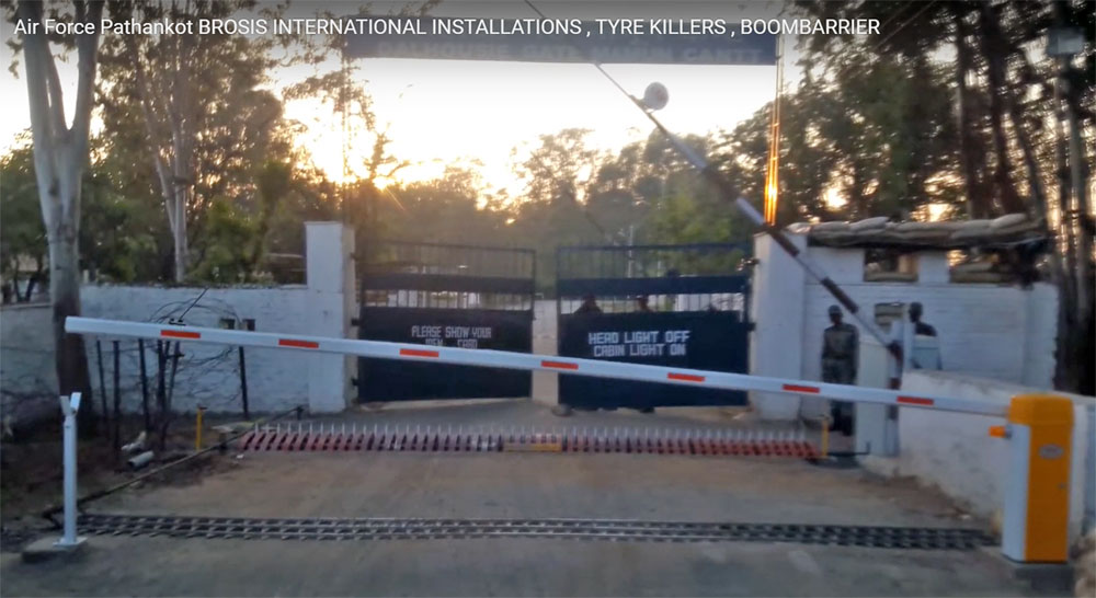Air Force Pathankot - Brosis International Installations of Tyre Killers & Boom Barrier